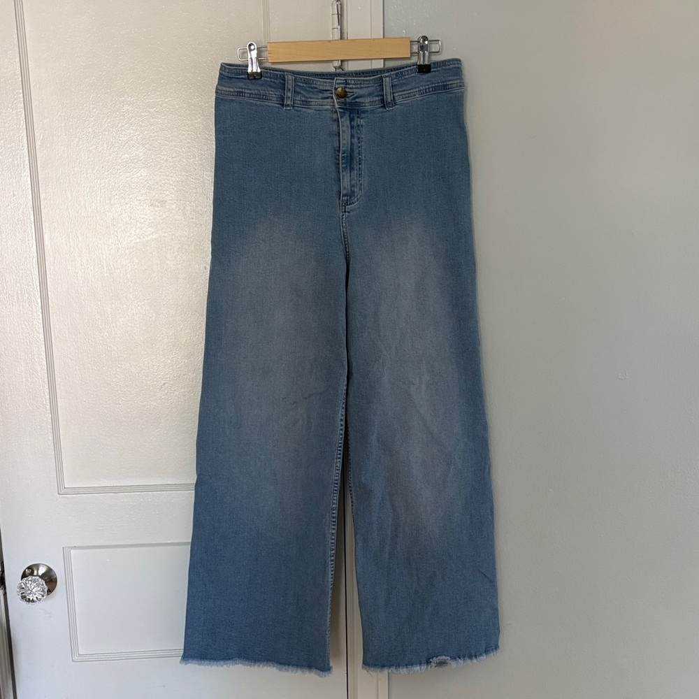 Billabong Free Fall Indigo Wide Leg Pants Womens size 30